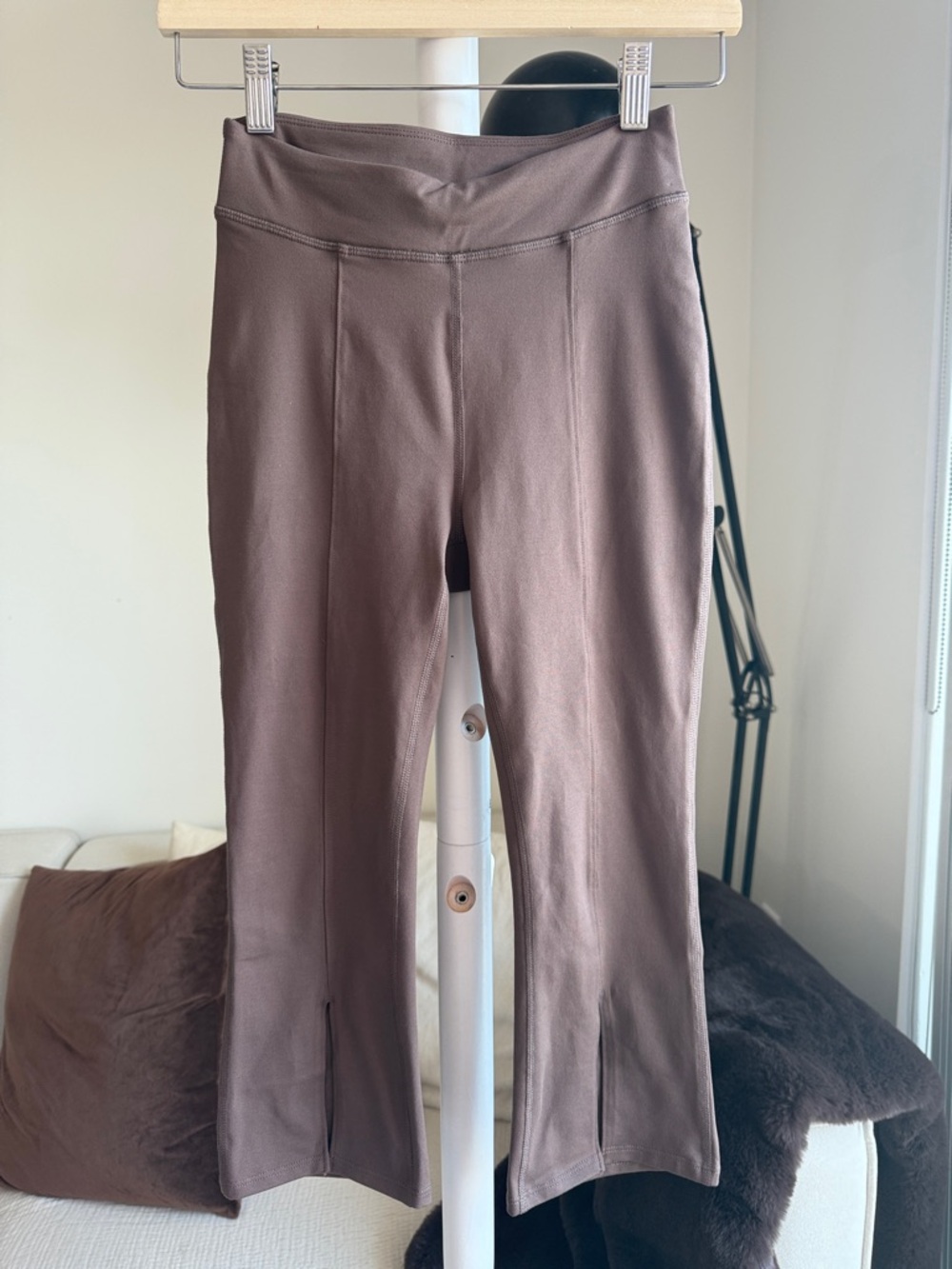 Free People movement Chocolate Brown Capri leggings